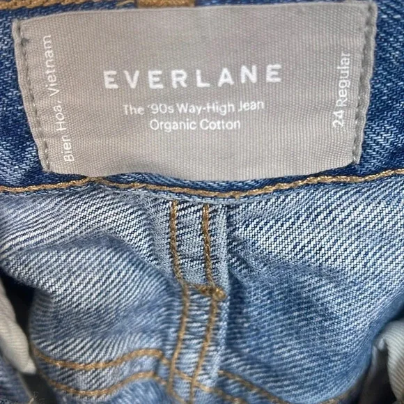 Everlane The ’90s Way-High Jean in Blue size 24 - Picture 3 of 9